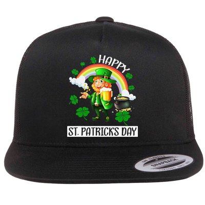 Happy St. Patrick's Day Saint Shenanigan Clover Irishman Flatbill Hat