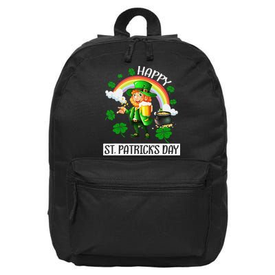 Happy St. Patrick's Day Saint Shenanigan Clover Irishman 16 in Basic Backpack