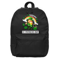 Happy St. Patrick's Day Saint Shenanigan Clover Irishman 16 in Basic Backpack