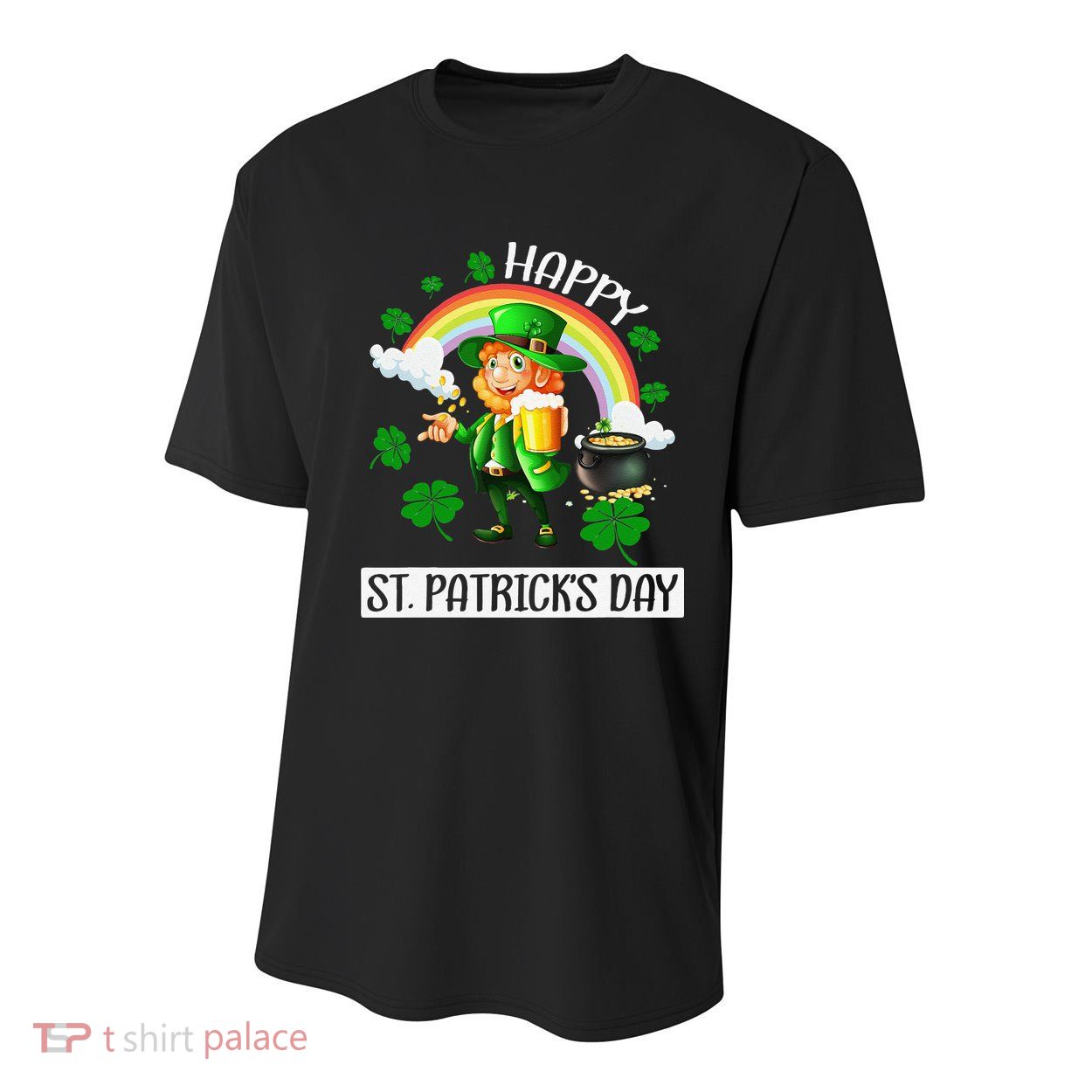 Happy St. Patrick's Day Saint Shenanigan Clover Irishman Youth Performance Sprint T-Shirt