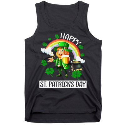 Happy St. Patrick's Day Saint Shenanigan Clover Irishman Tank Top