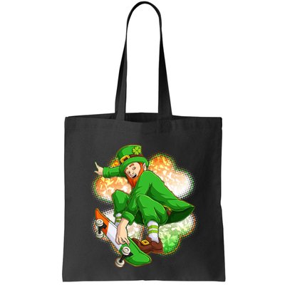 Happy St Patricks Day Skateboarding Leprechaun Bag
