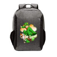 Happy St Patricks Day Skateboarding Leprechaun Vector Backpack