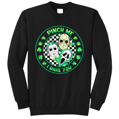 Horror Shamrock Pinch Me Happy St Patricks Day Dare You Sweatshirt