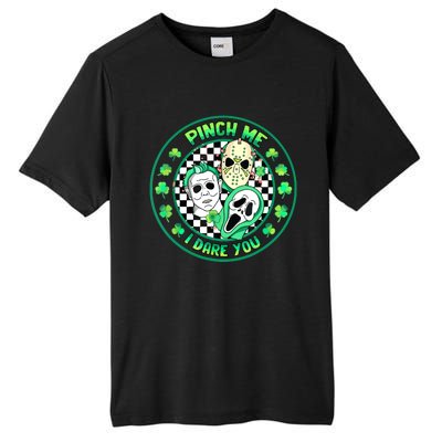 Horror Shamrock Pinch Me Happy St Patricks Day Dare You Tall Fusion ChromaSoft Performance T-Shirt