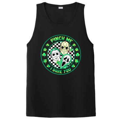 Horror Shamrock Pinch Me Happy St Patricks Day Dare You PosiCharge Competitor Tank