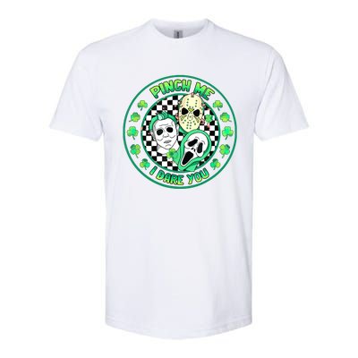 Horror Shamrock Pinch Me Happy St Patricks Day Dare You Softstyle CVC T-Shirt