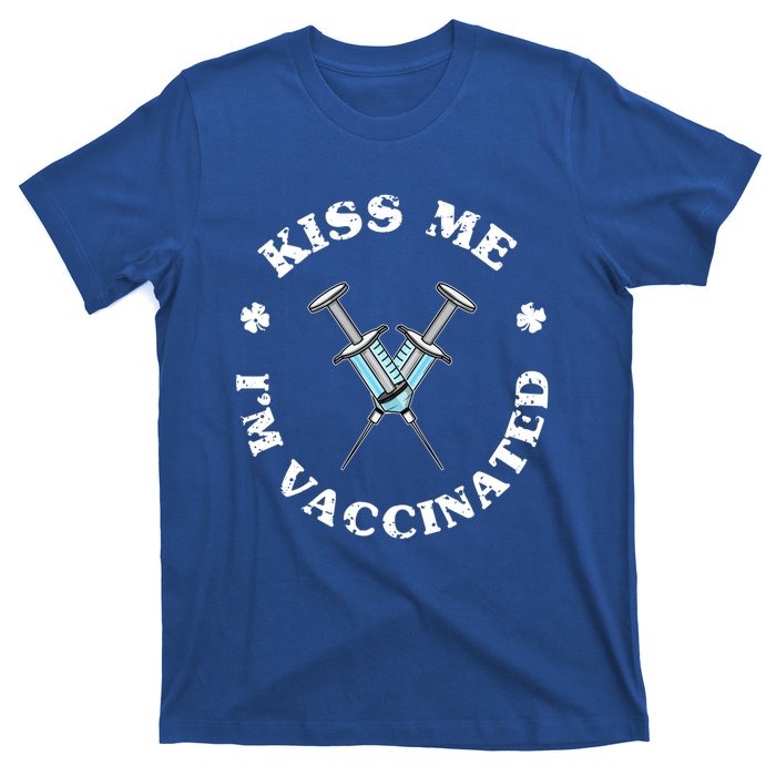 Happy St Patricks Day Vaccinated Vaccination I Me Gift T-Shirt