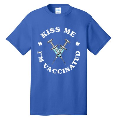 Happy St Patricks Day Vaccinated Vaccination I Me Gift Tall T-Shirt