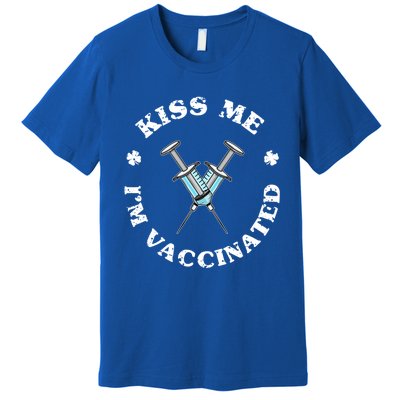 Happy St Patricks Day Vaccinated Vaccination I Me Gift Premium T-Shirt