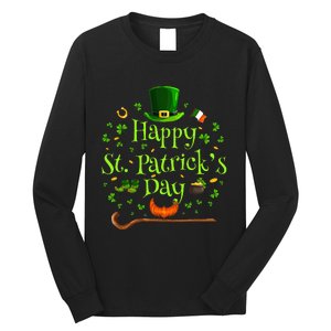 Happy St Patrick's Day Green Shamrock Irish Saint Patrick’s Long Sleeve Shirt