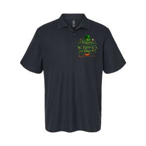 Happy St Patrick's Day Green Shamrock Irish Saint Patrick’s Softstyle Adult Sport Polo