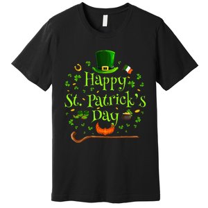 Happy St Patrick's Day Green Shamrock Irish Saint Patrick’s Premium T-Shirt