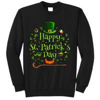 Happy St Patrick's Day Green Shamrock Irish Saint Patrick’s Tall Sweatshirt