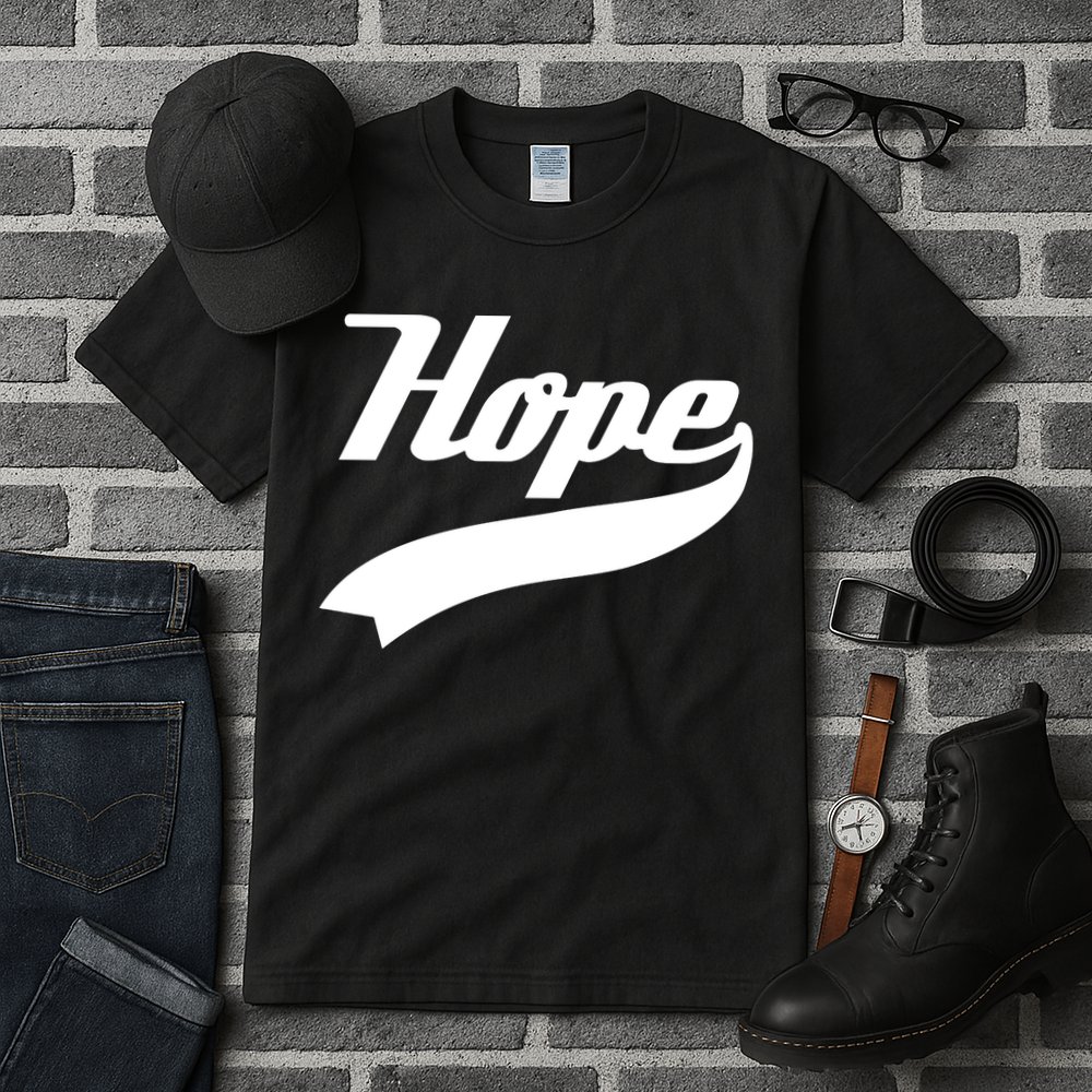Hope Slogan Quote Christian Religious Jesus Christ Christmas Christian Jesus Chr Tall T-Shirt