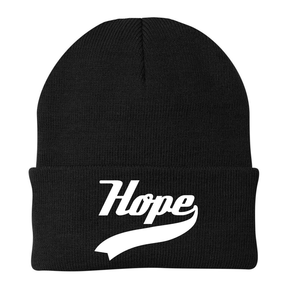 Hope Slogan Quote Christian Religious Jesus Christ Christmas Christian Jesus Chr Beanie
