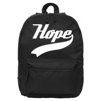 Hope Slogan Quote Christian Religious Jesus Christ Christmas Christian Jesus Chr 16 in Basic Backpack