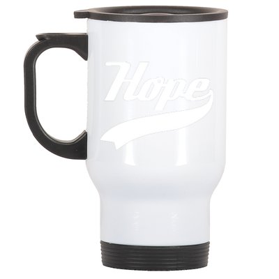 Hope Slogan Quote Christian Religious Jesus Christ Christmas Christian Jesus Chr Stainless Steel Travel Mug