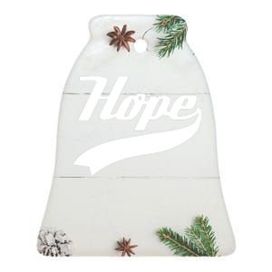 Hope Slogan Quote Christian Religious Jesus Christ Christmas Christian Jesus Chr Ceramic Bell Ornament