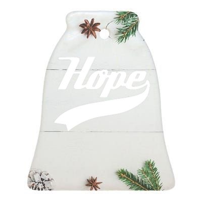 Hope Slogan Quote Christian Religious Jesus Christ Christmas Christian Jesus Chr Ceramic Bell Ornament