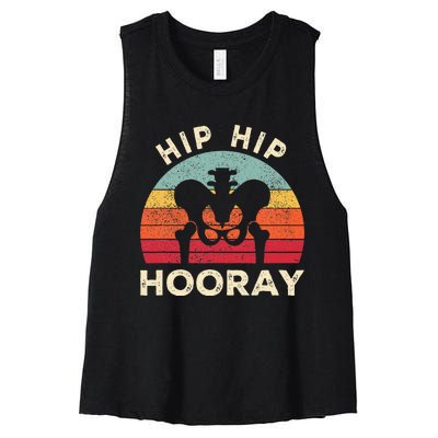 Hip Surgery Recovery Hip Replacement Recovery Women's Racerback Cropped Tank