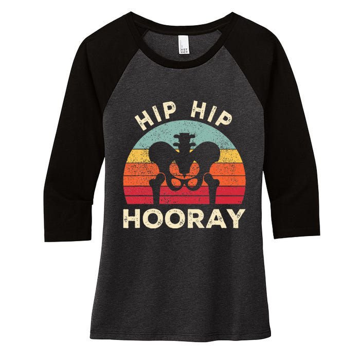 Hip Surgery Recovery Hip Replacement Recovery Women's Tri-Blend 3/4-Sleeve Raglan Shirt