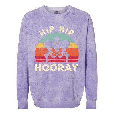 Hip Surgery Recovery Hip Replacement Recovery Colorblast Crewneck Sweatshirt