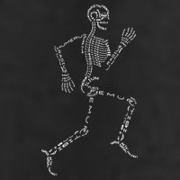 Human Skeleton Running Bone Names Anatomy Labels for Geeks Cool Comfort Performance Bucket Hat