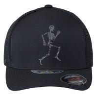 Human Skeleton Running Bone Names Anatomy Labels for Geeks Flexfit Unipanel Trucker Cap