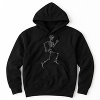 Human Skeleton Running Bone Names Anatomy Labels for Geeks Hoodie