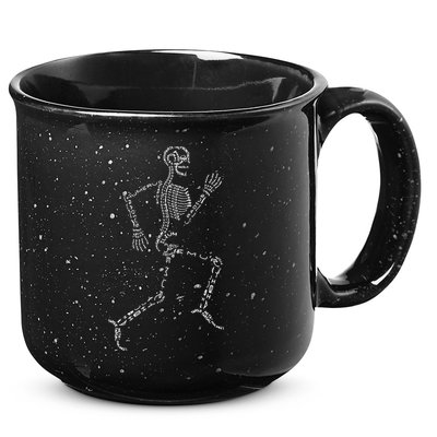 Human Skeleton Running Bone Names Anatomy Labels for Geeks 15oz Campfire Ceramic Mug