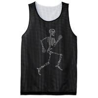 Human Skeleton Running Bone Names Anatomy Labels for Geeks Mesh Reversible Basketball Jersey Tank