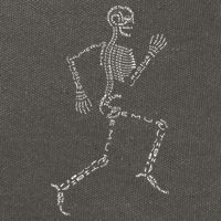 Human Skeleton Running Bone Names Anatomy Labels for Geeks Cotton Canvas Backpack