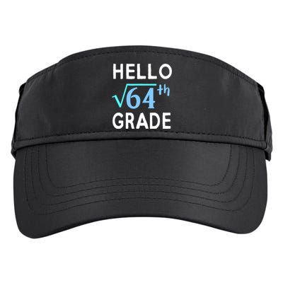 Hello Square Root Of 64 Grade Funny 8th Grader School Gift Adult Drive Performance Visor