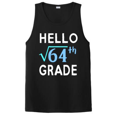 Hello Square Root Of 64 Grade Funny 8th Grader School Gift PosiCharge Competitor Tank