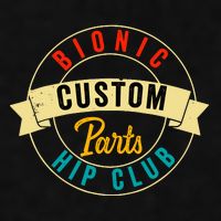 Hip Surgery Replacement Recovery Bionic Custom Part Hip Club Ladies PosiCharge Tri-Blend Wicking Tank