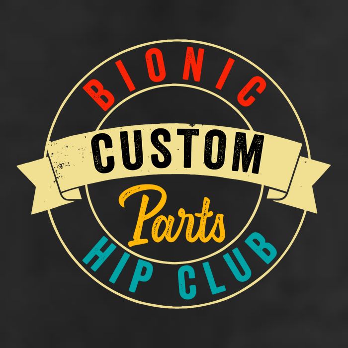 Hip Surgery Replacement Recovery Bionic Custom Part Hip Club 7 Panel Mesh Trucker Snapback Hat