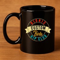 Hip Surgery Replacement Recovery Bionic Custom Part Hip Club 11oz C Handle Ceramic Mug