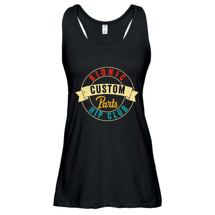 Hip Surgery Replacement Recovery Bionic Custom Part Hip Club Ladies Essential Flowy Tank