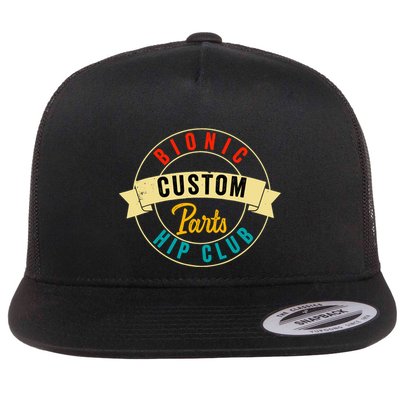 Hip Surgery Replacement Recovery Bionic Custom Part Hip Club Flatbill Hat