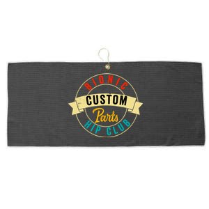 Hip Surgery Replacement Recovery Bionic Custom Part Hip Club Large Microfiber Waffle Golf Towel