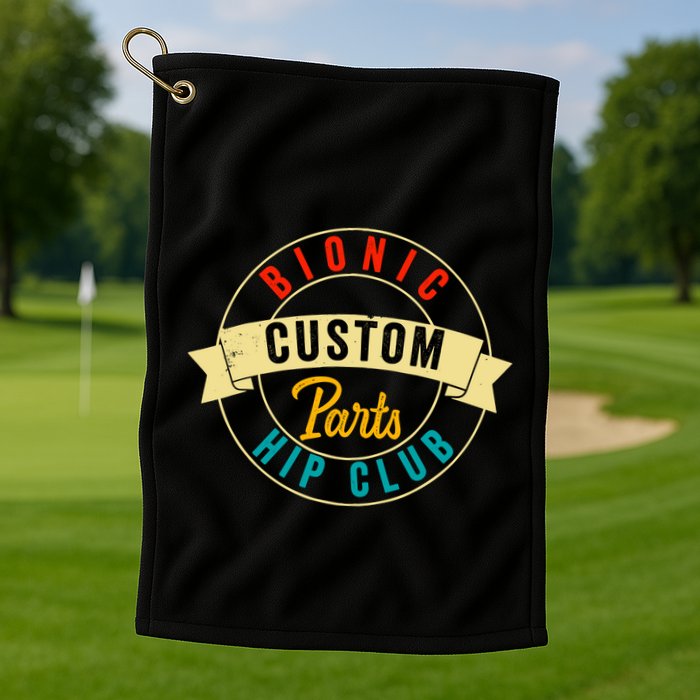 Hip Surgery Replacement Recovery Bionic Custom Part Hip Club Golf Towel