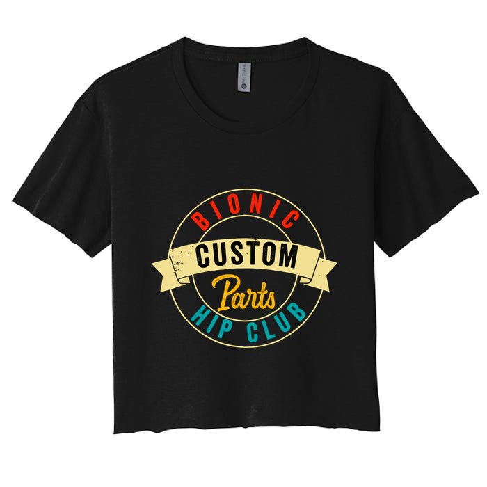 Hip Surgery Replacement Recovery Bionic Custom Part Hip Club Crop Top