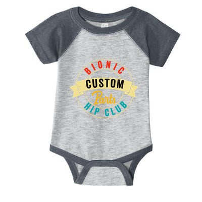 Hip Surgery Replacement Recovery Bionic Custom Part Hip Club Infant Baby Jersey Bodysuit