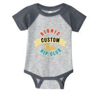 Hip Surgery Replacement Recovery Bionic Custom Part Hip Club Infant Baby Jersey Bodysuit