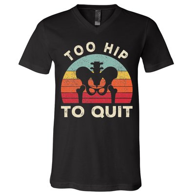 Hip Surgery Recovery Hip Replacement Recovery V-Neck T-Shirt