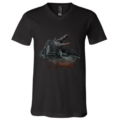 Hunt Showdown Rotjaw V-Neck T-Shirt