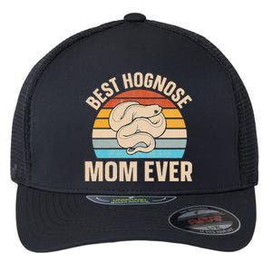 Hognose Snake Reptile Retro Best Hognose Mom Ever Flexfit Unipanel Trucker Cap