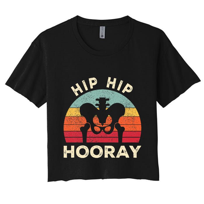 Hip Surgery Recovery Hip Replacement Recovery Women's Crop Top Tee