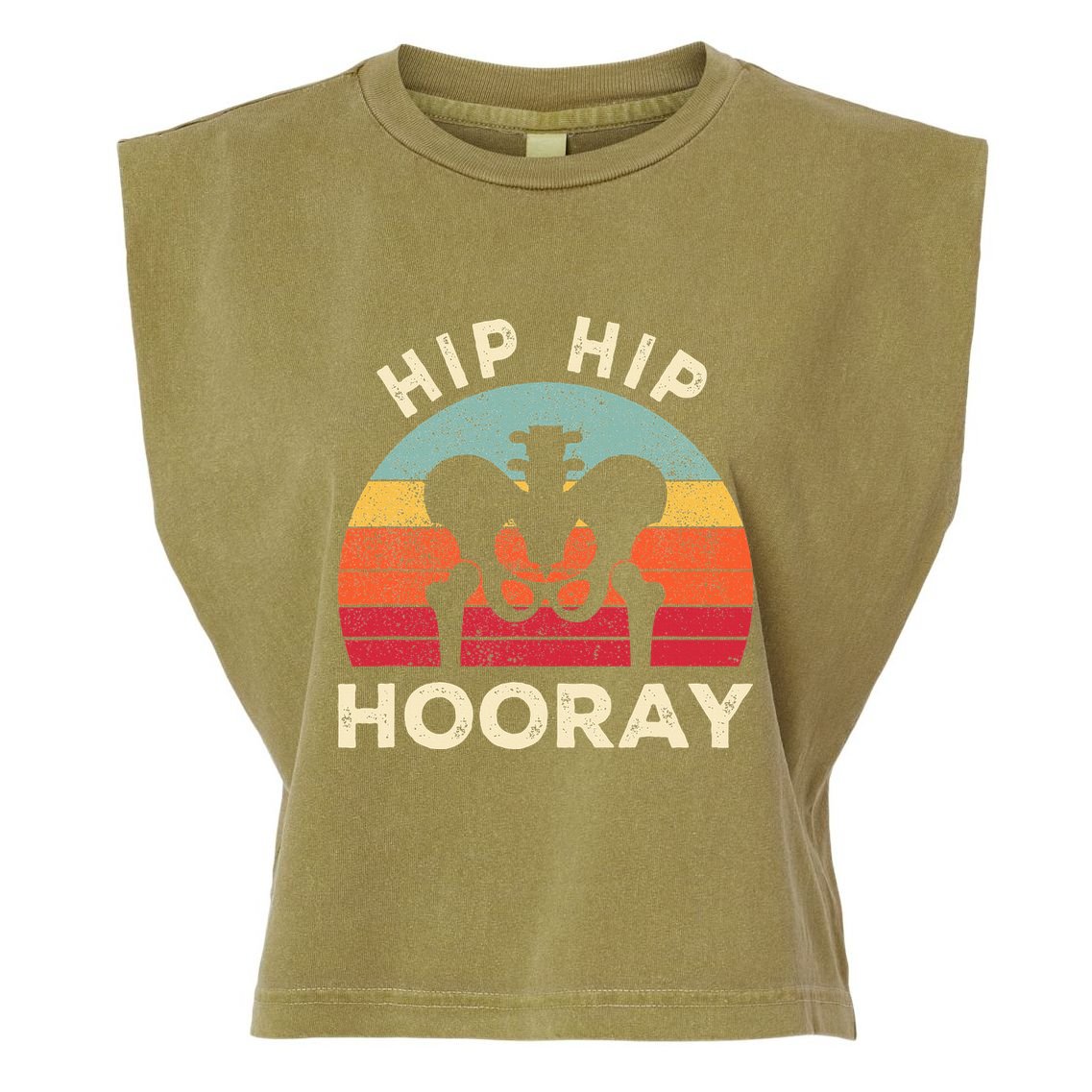Hip Surgery Recovery Hip Replacement Recovery Garment-Dyed Women's Muscle Tee